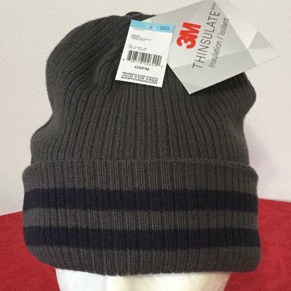 3m / Thinsulate Beanie Cap cuffed Hat Skullcap NWT